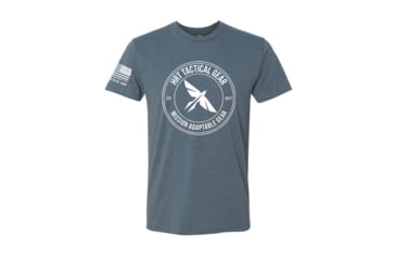 Image of HRT Tactical Gear Round Logo T-Shirt - Mens, Blue, Small, HRT-SHIRT2-SM-BL