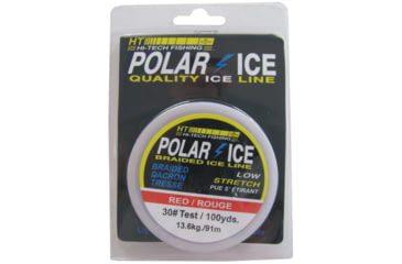 Image of HT Enterprises Polar Ice Braided Line Number 40 100Yd Red, ILR-1040