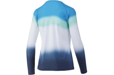 Image of HUK Performance Fishing Flare Fade Pursuit Shirt - Womens, Malibu Blue, M, H6120093-438-M