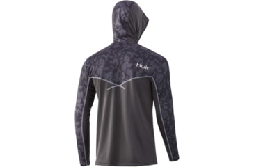 Image of HUK Performance Fishing Icon X Running Lakes Hoodie - Men's, Volcanic Ash, XXL, H1200393-013-XXL