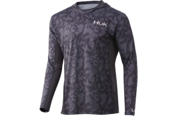 Image of HUK Performance Fishing Icon X Running Lakes Hoodie - Men's, Volcanic Ash, XXL, H1200393-013-XXL