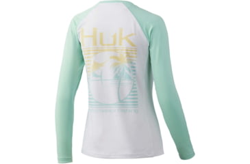 Image of HUK Performance Fishing Marlin Palm Horizon Double Header - Womens, Beach Glass, S, H6120091-339-S