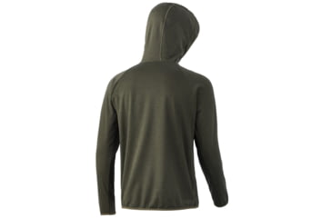 Image of HUK Performance Fishing Fin Hoodie - Mens, Kalamata Olive Heather, Small, H1300060-346-S