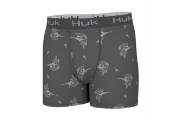 Image of HUK Performance Fishing Fin Lure Pursuit Boxer - Mens, Volcanic Ash, 3XL, H5000048-013-XXXL