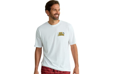 Image of HUK Performance Fishing Gone Fishin Tee - Mens, White, Large, H1000520-100-L