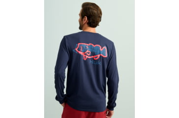 Image of HUK Performance Fishing Graphic Long Sleeve Tee - Mens, Naval Academy, Extra Large, H1000533-413-XL