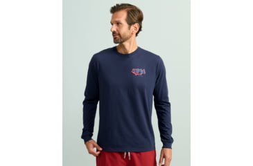 Image of HUK Performance Fishing Graphic Long Sleeve Tee - Mens, Naval Academy, Extra Large, H1000533-413-XL
