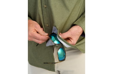 Image of HUK Performance Fishing Hawser Heather Flannel - Mens, Heather Moss, 2XL, H1500208-318-XXL