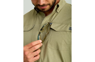 Image of HUK Performance Fishing Hawser Heather Flannel - Mens, Overland Hthr, Extra Large, H1500208-368-XL