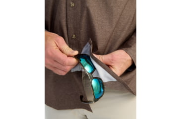 Image of HUK Performance Fishing Hawser Heather Flannel - Mens, Pluff Mud Hthr, Small, H1500208-203-S