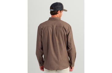 Image of HUK Performance Fishing Hawser Heather Flannel - Mens, Pluff Mud Hthr, Small, H1500208-203-S