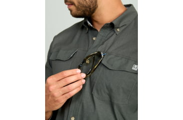 Image of HUK Performance Fishing Hawser Heather Flannel - Mens, Volc Ash Hthr, Large, H1500208-015-L