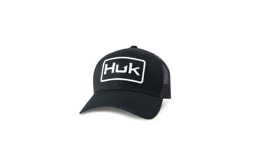 Image of HUK Performance Fishing Huk Logo Trucker Hat - Mens, Black, H3000460-001-1