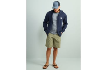 Image of HUK Performance Fishing HukD Up Logo Full Zip Hoodie - Mens, Naval Academy, Large, H1300089-413-L