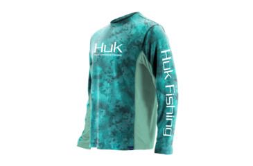 Image of HUK Performance Fishing Icon Camo LS Tops, Long Sleeve - Mens, Shallows, 2XL, H1200143-365-XXL