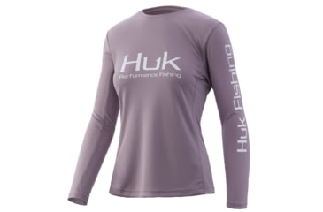 Image of HUK Performance Fishing Icon X Long Sleeve Top - Womens, Sea Fog, Small, H6120018-512-S