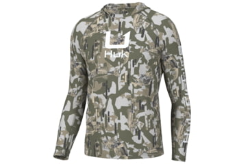 Image of HUK Performance Fishing KC Icon Apex Vert Hoodie - Mens, Moss, 2XL, H1200585-316-XXL