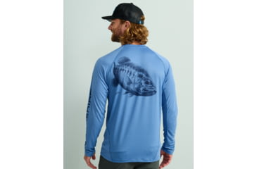 Image of HUK Performance Fishing KC Icon Graphic Long Shirt - Mens, Quiet Harbor, Large, H1200629-445-L