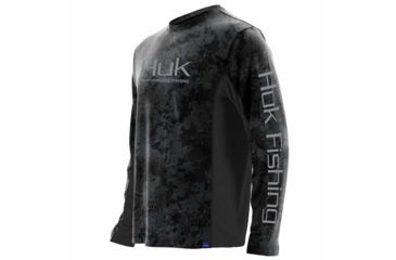 Image of HUK Performance Fishing Mens Icon Camo Long Sleeve Top, SubPhantis Night Vision, Medium, H1200143-075-M