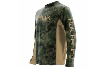 Image of HUK Performance Fishing Mens Icon Camo Long Sleeve Top, SubPhantis Southern Tier, Large, H1200143-385-L