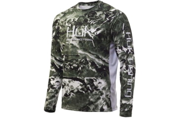 Image of HUK Performance Fishing Mossy Oak Pursuit Long Sleeve - Mens, Mossy Oak Hydro Freshwater, Small, H1200228-926-S