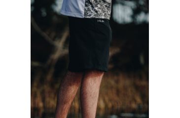 Image of HUK Performance Fishing Next Level Shorts - Men's, Black, Small, Inseam 10.5 in, H2000011BLKS