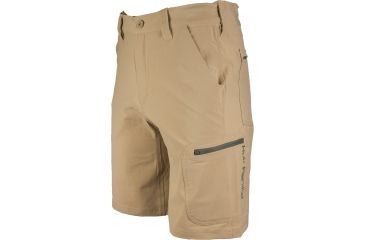 Image of HUK Performance Fishing Next Level Shorts - Men's, Khaki, Small, Inseam 10.5 in, H2000011KHKS