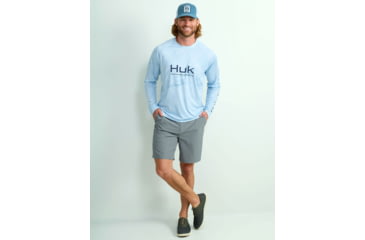 Image of HUK Performance Fishing Pursuit Mossy Oak Printed LS Crew - Mens, Moe Cw Artic, 3XL, H1200610-943-XXXL