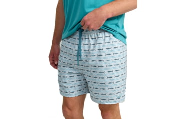 Image of HUK Performance Fishing Pursuit Volley All Over Print Shorts - Mens, Harbor Mist, Small, H2000227-034-S
