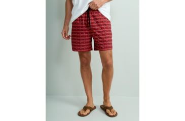 Image of HUK Performance Fishing Pursuit Volley All Over Print Shorts - Mens, Scarlet Blaze, 3XL, H2000227-621-XXXL