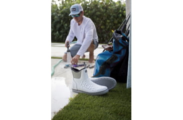 Image of HUK Performance Fishing Rogue Wave Rain Boots - Men's, White, 7, H8021002-100-7