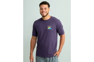 Image of HUK Performance Fishing Sunsirse Stripe Tee - Mens, Mysterioso, 2XL, H1000516-508-XXL