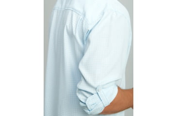 Image of HUK Performance Fishing Tide Point Break LS Minicheck - Mens, Ice Water, Large, H1500155-476-L