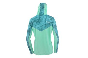 Image of HUK Performance Fishing W Camo Icon Hoodie, Pullover - Womens, Shallows, Large, H6120013-365-L