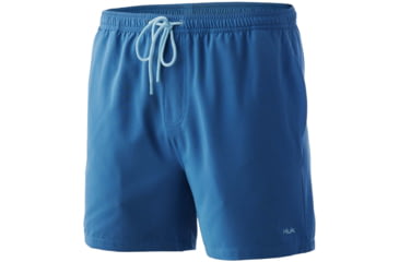 Image of HUK Performance Fishing Pursuit Running Lakes Volley Swim Shorts - Mens, Titanium Blue, XL, H2000135-428-XL