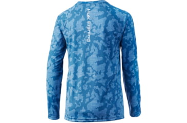 Image of HUK Performance Fishing Running Lakes Pursuit L/S Shirt - Kids, Titanium Blue, YL, H7120065-428-YL