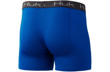 Image of HUK Performance Fishing Solid Boxer Brief - Men's, Huk Blue, XXL, H5000037-457-XXL
