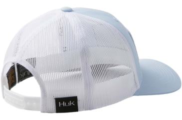 Image of HUK Performance Fishing Solid Trucker Cap - Mens, Blue Fog, One Size, H3000301-473-1