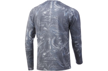 Image of HUK Performance Fishing Stone Shore Pursuit L/S Shirt - Mens, Overcast Grey, M, H1200409-032-M