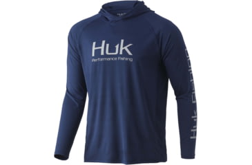 Image of HUK Performance Fishing Vented Pursuit Hoodie - Men's, Sargasso Sea, M, H1200397-409-M