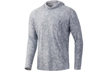 Image of HUK Performance Fishing Waypoint Running Lakes Hoodie - Men's, Overcast Grey, XXL, H1200445-032-XXL