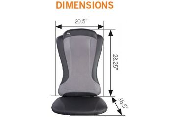 Image of Human Touch  HT1470 Back Massage Pad Dimensions