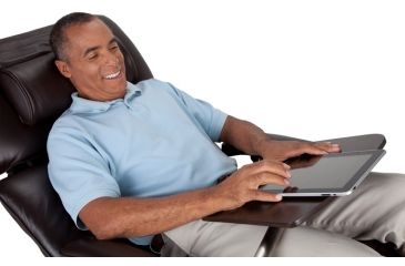 Image of Human Touch Laptop Desk In Use