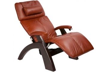 Image of Human Touch Perfect Chair PC095 - Dark Walnut base, Cognac Chair Pads