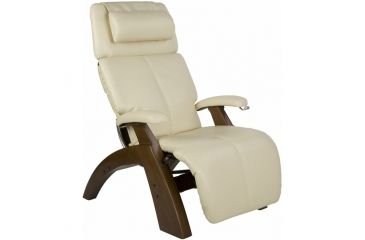 Image of Human Touch Silhouette Perfect Chair PC-075 with Walnut base, Ivory Chair Pads