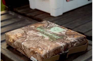 Image of Hunt Comfort Ultra-Premium Gel Core Fatboy Cushion, Realtree Extra Camo, 16x14x3in HCSC75G