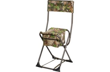 Image of Hunters Specialties Hs Dove Stool Folding W/back Realtree Edge