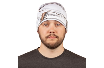 Image of Huntworth Carthage Lined Waterproof Performance Fleece Beanie Hat - Mens, Snow Camo, Large, E-5593-30SCB-M/L