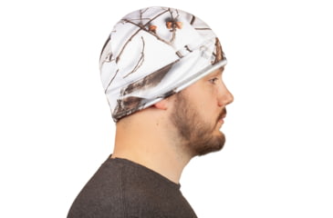 Image of Huntworth Carthage Lined Waterproof Performance Fleece Beanie Hat - Mens, Snow Camo, Large, E-5593-30SCB-M/L