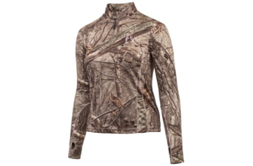 Image of Huntworth Dorado Light Weight Pique Knit 1/4 Zip Pullover - Womens, Hidden, Large, E-919-W-HDN-L